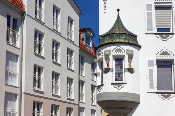 Fachada Edifício Árabe Com Arquitetura Oriental Sul Alemanha Cidade Schwaebisch — Fotografia de Stock