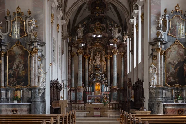 Templom Oltárán Belső Dekoráció Reneszánsz Barokk Stílusban Történelmi Város Dél — Stock Fotó