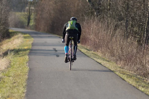 Lidé Procvičení Venkovní Cvičení Jako Chůze Běh Nebo Cyklistika Počátku — Stock fotografie
