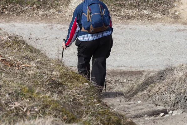 Les Gens Apprécient Promenade Plein Air Dans Campagne Rurale Aux — Photo