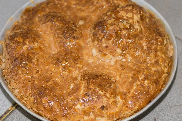 Pieczenia Ciasta Chleb Piecu Złoto Brązowy Pyszne Kolory Piekarni Południowych — Zdjęcie stockowe