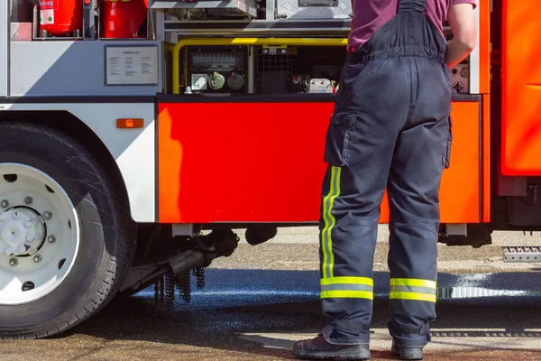 Corpo Bombeiros Ação Sul Alemanha — Fotografia de Stock