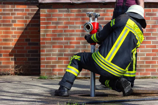 Vigili Del Fuoco Azione Nella Campagna Della Germania Meridionale — Foto Stock