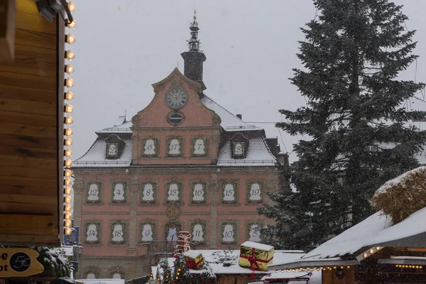 Nevada Mercado Navidad Diciembre Advenimiento Una Ciudad Histórica Del Sur — Foto de Stock