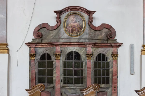 Kyrkans Altare Inredning Dekoration Renässans Och Barock Stil Historisk Stad — Stockfoto