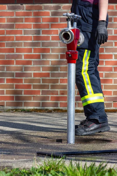 Corpo Bombeiros Ação Sul Alemanha — Fotografia de Stock