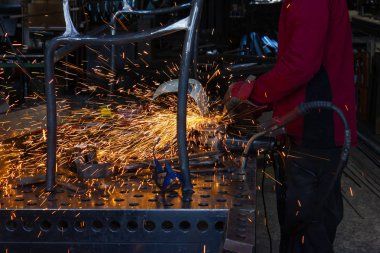 Wangen, Almanya Bavyera şehirde çalışıyor demirci görünümünü kırpılmış.