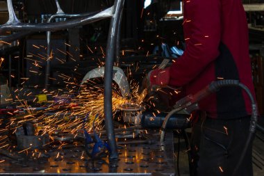 Wangen, Almanya Bavyera şehirde çalışıyor demirci görünümünü kırpılmış.