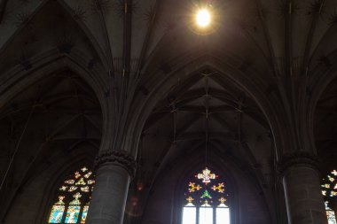 Güney Almanya tarihi kenti yakınlarındaki Almanya ayrıntılarda Katolik Kilisesi