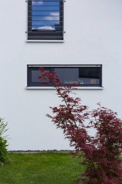 modern ev mimarisi city stuttgart yakınındaki Güney Almanya'da ilkbahar, kırsal kırsalında ayrıntıları cephe