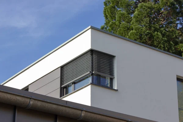 Modern Homes Facades Small Town South Germany Autumn Sunshine Day — Stock Photo, Image