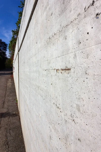 concret wall outside a garage in a small town in south germany