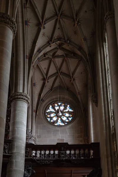 Detalhes Igreja Católica Sul Alemanha Cidade Histórica Perto Alemanha — Fotografia de Stock