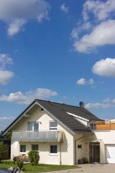 Arquitectura Moderna Casa Campo Rural Primavera Sur Alemania Cerca Ciudad — Foto de Stock