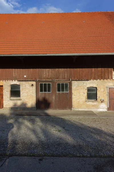 Stable Buildings Bavaria Style South Germany City Wangen Summer Evening — Stock Photo, Image