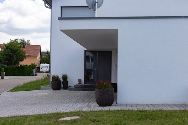 Moderna Zona Entrada Garaje Sur Alemania Campo Cerca Ciudad Stuttgart — Foto de Stock