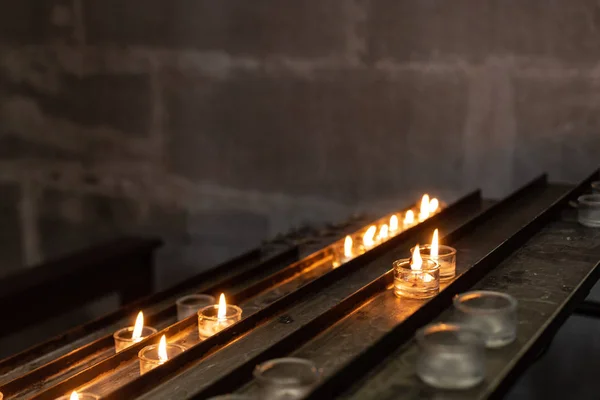 Autel Votif Dans Église Dans Ville Historique Allemande Sud — Photo