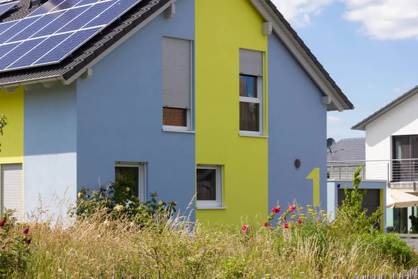 Arquitectura Moderna Casa Campo Rural Primavera Sur Alemania Cerca Ciudad — Foto de Stock