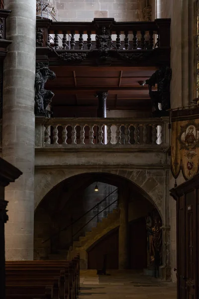 Details Van Katholieke Kerk Zuid Duitsland Historische Stad Buurt Van — Stockfoto