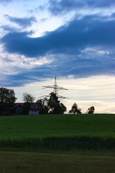 Bavyera Güney Almanya Bavyera Güney Almanya Kırsal Kırsal Kesimde Gökyüzü — Stok fotoğraf
