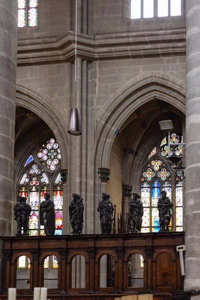 Kościół Katolicki Szczegóły Części Ołtarza Południowej Miasta Niemcy Pobliżu Niemcy — Zdjęcie stockowe
