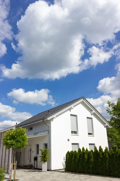 Arquitectura Moderna Casa Campo Rural Primavera Sur Alemania Cerca Ciudad — Foto de Stock