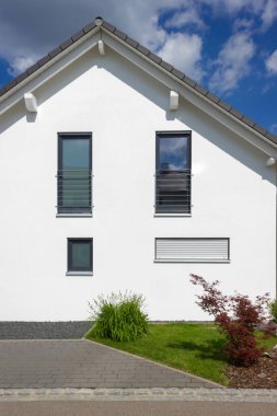 Modern ev mimarisi city stuttgart yakınındaki Güney Almanya'da ilkbahar, kırsal kırsalında