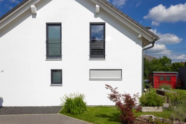 Modern ev mimarisi city stuttgart yakınındaki Güney Almanya'da ilkbahar, kırsal kırsalında