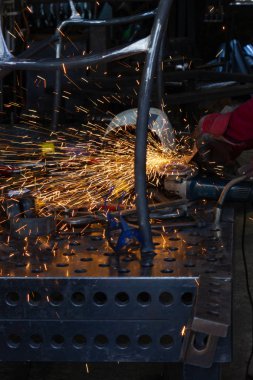 Wangen, Almanya Bavyera şehirde çalışıyor demirci görünümünü kırpılmış.