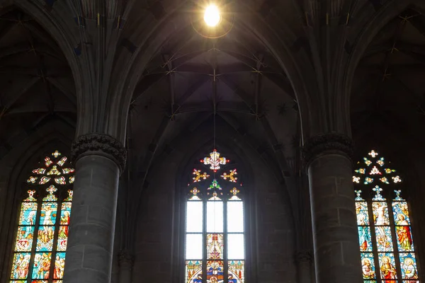 Katolska Kyrkan Detaljer Södra Tyskland Historisk Stad Nära Tyskland — Stockfoto