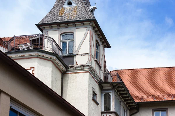 Histórico Azotea Fachadas Ciudad Bavaria Sur Alemania Día Soleado Verano —  Fotos de Stock