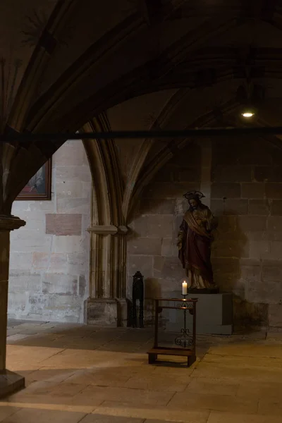 Details Een Donkere Zijde Van Het Altaar Katholieke Kerk Zuid — Stockfoto