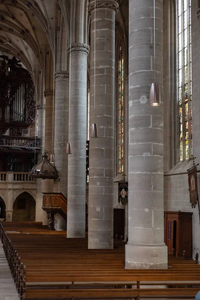 Schip Van Katholieke Kerk Zuid Duitsland Historische Stad Buurt Van — Stockfoto