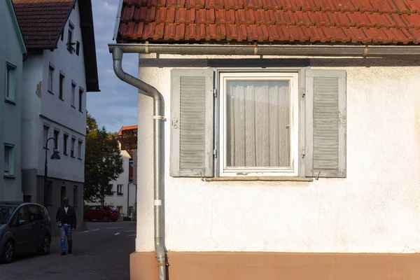 Fasader Gamla Byggnader Solig Eftermiddag Södra Tyskland — Stockfoto