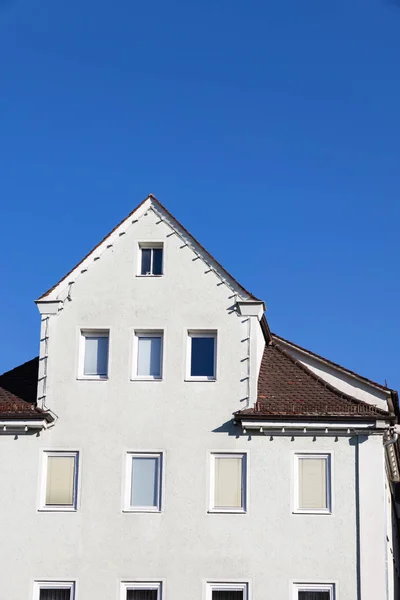 Historické Fasády Jižním Městě Německo Sluníčko Odpoledne Barevné Světlo — Stock fotografie