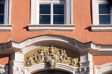 tarihi şehir cepheler sunshine öğleden sonra renkli ışık güney Almanya şehirde