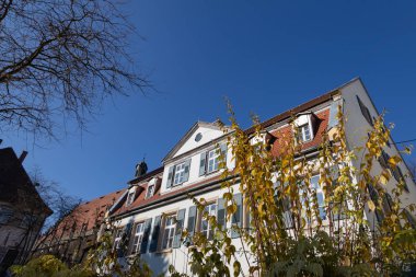 tarihi şehir cepheler sunshine öğleden sonra renkli ışık güney Almanya şehirde