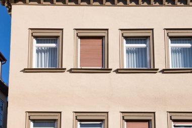 tarihi şehir cepheler sunshine öğleden sonra renkli ışık güney Almanya şehirde