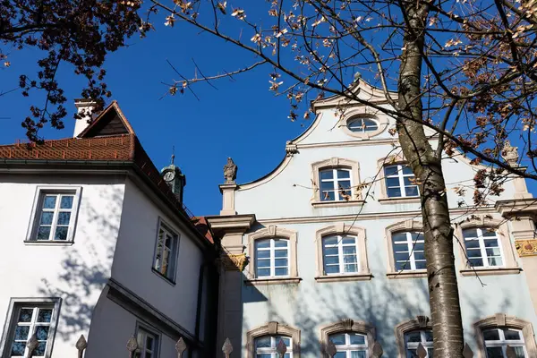 Tarihi Şehir Cepheler Sunshine Öğleden Sonra Renkli Işık Güney Almanya — Stok fotoğraf