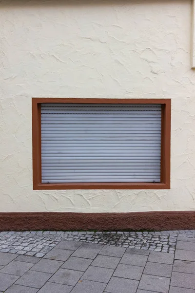 Historische Stadtfassaden Mit Türen Und Fenstern Süddeutschland Herbstlichen Nachmittagslicht — Stockfoto