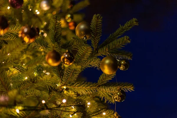 Christbaumschmuck Auf Dem Christkindlmarkt Süddeutschland — Stockfoto