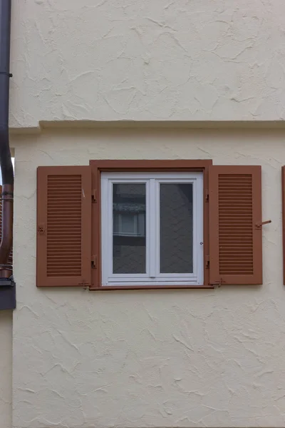 Історичне Місто Фасади Вікна Двері Деталей Південній Німеччині Місто Осіннє — стокове фото