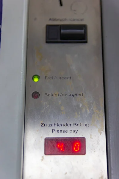 Szafki Ticketmachine Szczegóły Trainstation Południowych Niemczech Listopada Południu — Zdjęcie stockowe