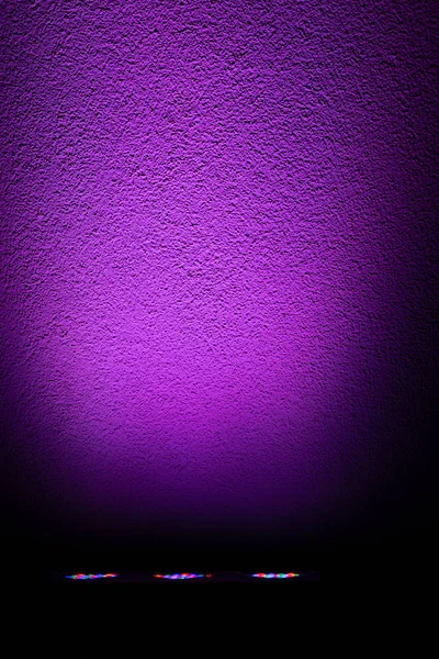 Luce Led Colorata Sullo Sfondo Della Parete Dicembre Sera Centro — Foto Stock