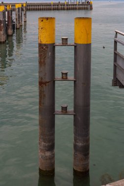 Güney Almanya Konstanz Gölü iskele ve liman yüklemelerde