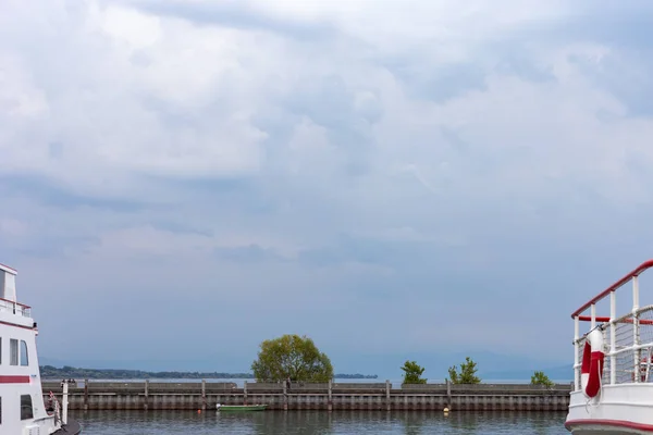 Přístav Byl Zařízení Jižním Německu Bodamské Jezero — Stock fotografie