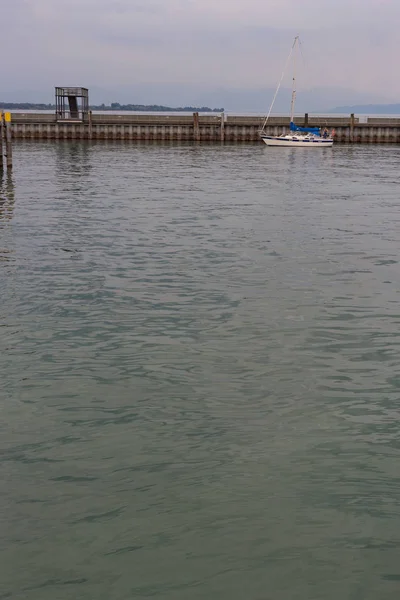 Muelle Instalaciones Portuarias Sur Alemania Lago Constanza — Foto de Stock