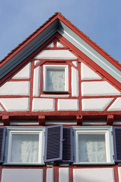 Fenster Historischer Stadtfassaden Süddeutschland — Stockfoto