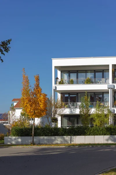 Arquitectura Moderna Del Apartamento Bavaria Del Sur Alemania Día Del — Foto de Stock