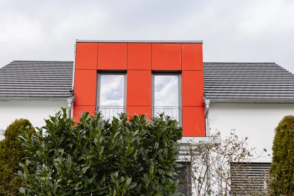 Arquitectura Moderna Casa Sur Alemania Día Nublado Febrero — Foto de Stock